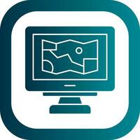 Game Map Vector Icon Design