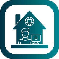 Work From Home Vector Icon Design