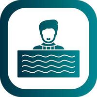 Swim Vector Icon Design