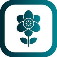 Arctic poppy Vector Icon Design