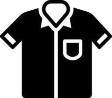 sólido icono para camisa vector