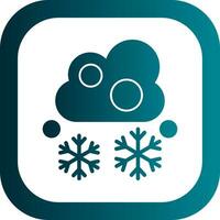 Snowfall Vector Icon Design