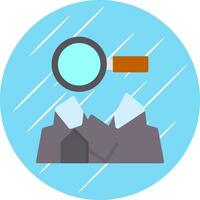 Ice cave exploration Vector Icon Design