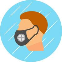 Face Mask Vector Icon Design