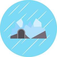 Ice cave Vector Icon Design