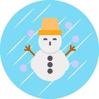 Snowman Vector Icon Design