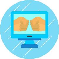 Fighting Game Vector Icon Design