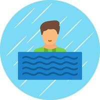 Swim Vector Icon Design