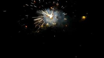 fireworks on a black background photo