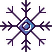 Ice crystal Vector Icon Design