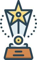 color icon for award vector