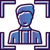 Face Scan Vector Icon Design