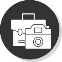 Camera Bag Vector Icon Design