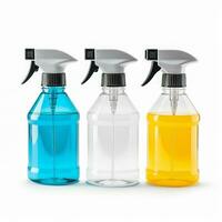 Disinfectant Sprayers isolated on white background photo