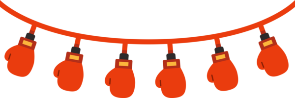 boxe gants Couleur pendaison décoration illustration png