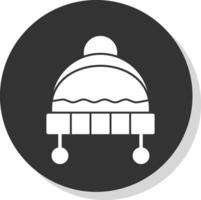 diseño de icono de vector de sombrero de invierno