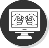 Fighting Game Vector Icon Design