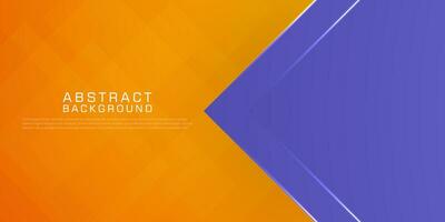 Abstract square and triangle background for card graphics design. Orange and purple background elements. Eps10 vector