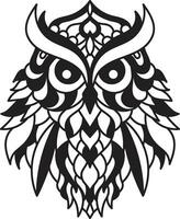 owl Mandala Coloring Page Enchanting owl Mandala Unleash Your Creativity Through Coloring vector