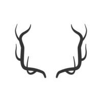 Deer antlers graphic vector design illustration