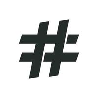 Hash tag icon graphic vector design illustration