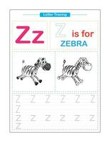 Uppercase and Lowercase. Cute children. Colorful ABC alphabet tracing. Practice worksheet for kids. Learning English vocabulary and handwriting. Letter Trace. Vector illustration