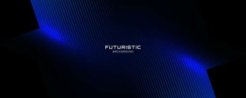 3D blue techno abstract background overlap layer on dark space with glowing lines shape decoration. Modern graphic design element future style concept for banner, flyer, card, or brochure cover vector