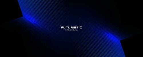 3D blue techno abstract background overlap layer on dark space with glowing lines shape decoration. Modern graphic design element future style concept for banner, flyer, card, or brochure cover vector