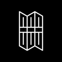 Folding Screen Vector Icon Design