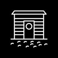 Ice fishing hut Vector Icon Design