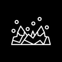 Snow-covered mountain Vector Icon Design