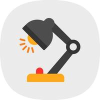 Desk Lamp Vector Icon Design