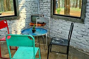 Furniture in the restaurant in the style of Shabby Chic photo