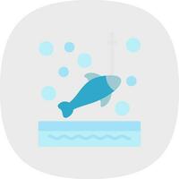 Ice fishing Vector Icon Design