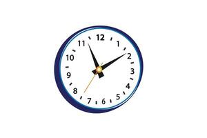 vector alarma icono reloj, diseño elemento llamarada estilo antecedentes azul