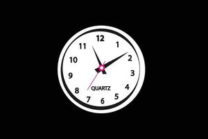 vector alarma icono reloj, diseño elemento llamarada estilo antecedentes azul