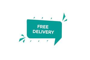 news free delivery, level, sign, speech, bubble  banner, vector