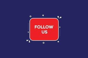 news follow us, level, sign, speech, bubble  banner, vector