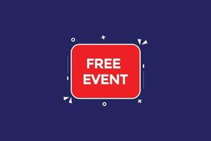 news free event, level, sign, speech, bubble  banner, vector