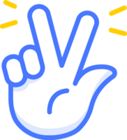 paz mano firmar mano emoji pegatina icono png