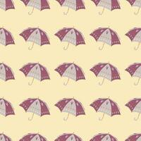 Pattern with umbrella. Hello autumn. Elements on the autumn theme. vector