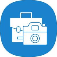 Camera Bag Vector Icon Design
