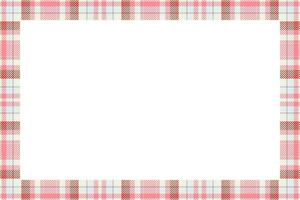 Vintage frame vector. Scottish border pattern retro style. Tartan plaid ornament. vector