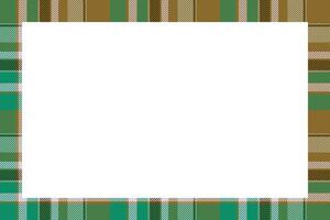 Vintage frame vector. Scottish border pattern retro style. Tartan plaid ornament. vector