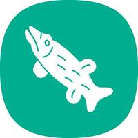 Northern pike Vector Icon Design