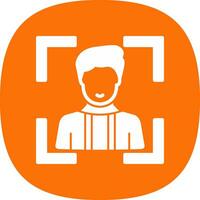 Face Scan Vector Icon Design