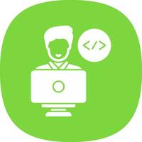 Programmer Vector Icon Design