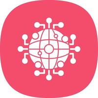 Global Network Vector Icon Design