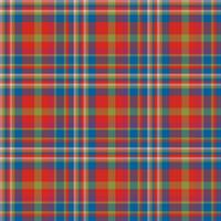 Plaid seamless pattern. Vector background of textile ornament. Flat fabric design.