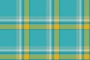 Plaid background, check seamless pattern in blue. Vector fabric texture for textile print, wrapping paper, gift card or wallpaper.